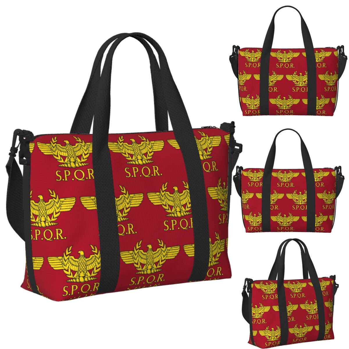 Women Bags Rome - Benutzerdefinierte Rom SPQR römische Strand-Reisetasche, große