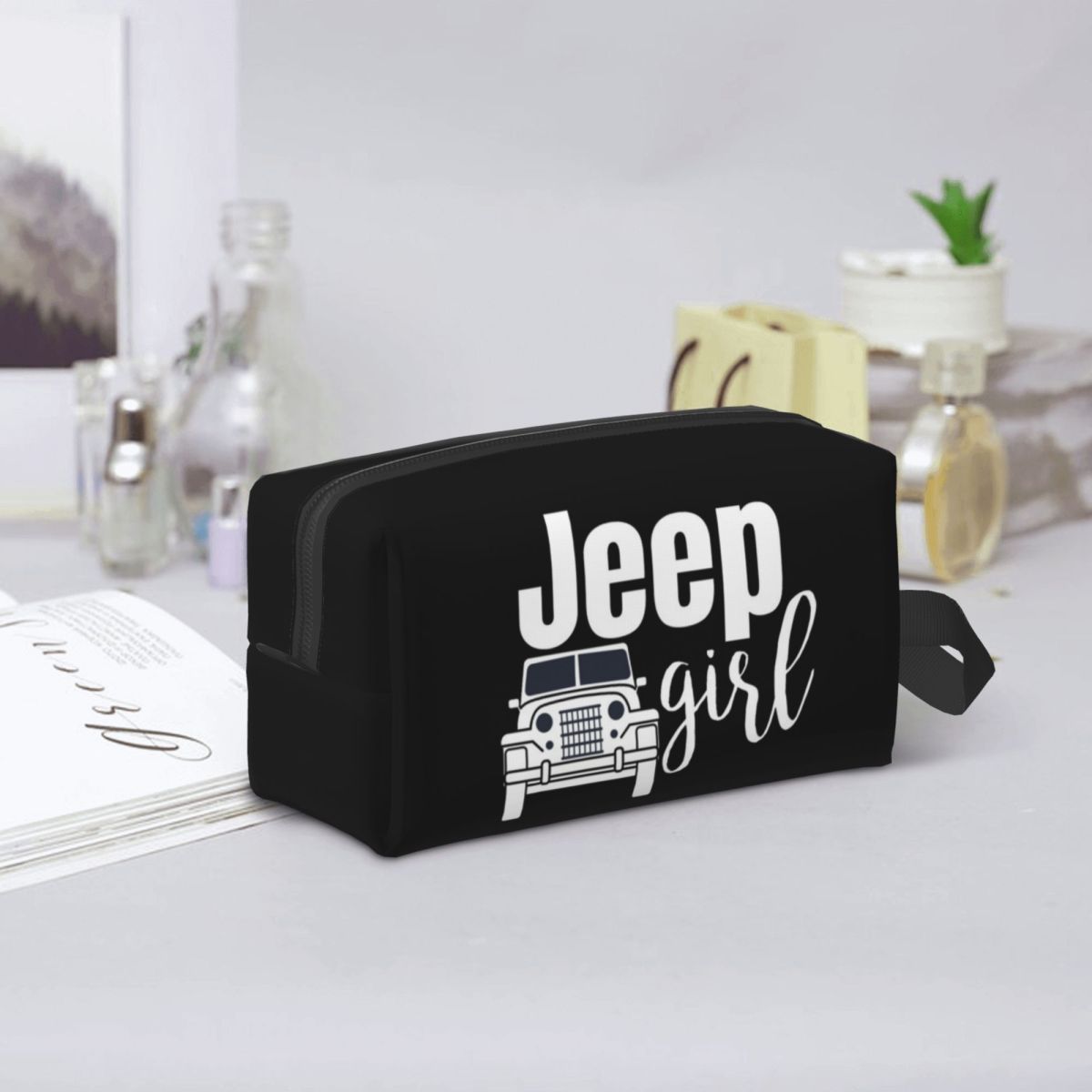 Women'S Jeep Bags - Jeep Girl Make-up-Tasche, Kosmetik-Organizer, Aufbewahrungstasche, Dopp-Kit,