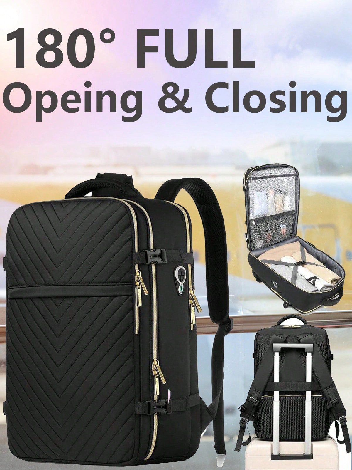 Women Bags Large - Großer Reise-Rucksack - Flugtauglicher, wasserdichter, diebstahlsicherer