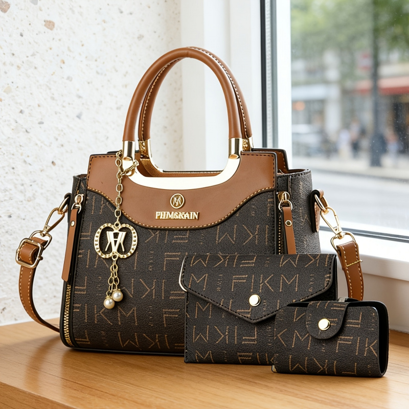 Women'S Bags Handbags - 3-teiliges Set luxuriöser, hochwertiger bedruckter Taschen,