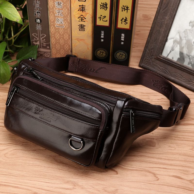 Saddle Bag Leather - Männer Taille Fanny Taschen Sling Brust