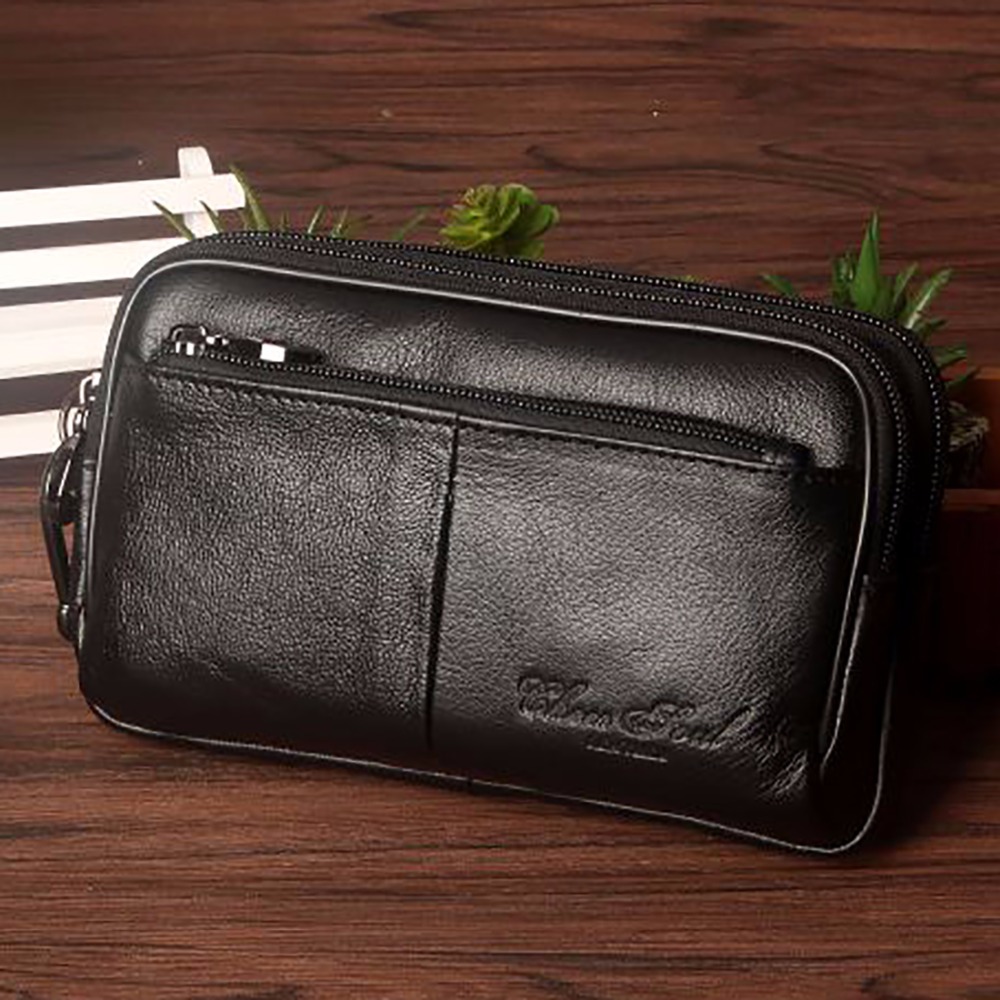 Saddle Bag Leather - Männer Clutch Hüft tasche Tasche Zelle/Handy