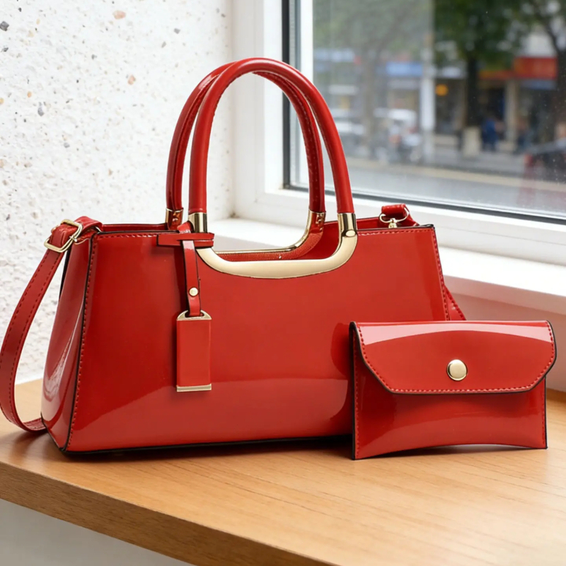 Women'S Bags Handbags - Damen-Handtaschen-Set, Leichter Luxus PU-Material Umhängetaschen, Verstellbarer