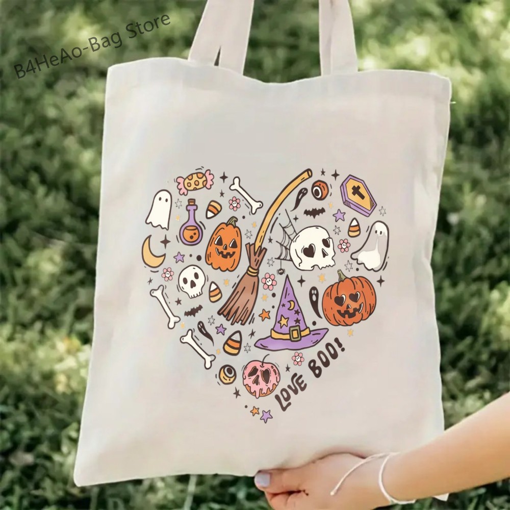 Women'S Yoga Bags - Canvas-Tasche mit gruseligem Motiv für Halloween,