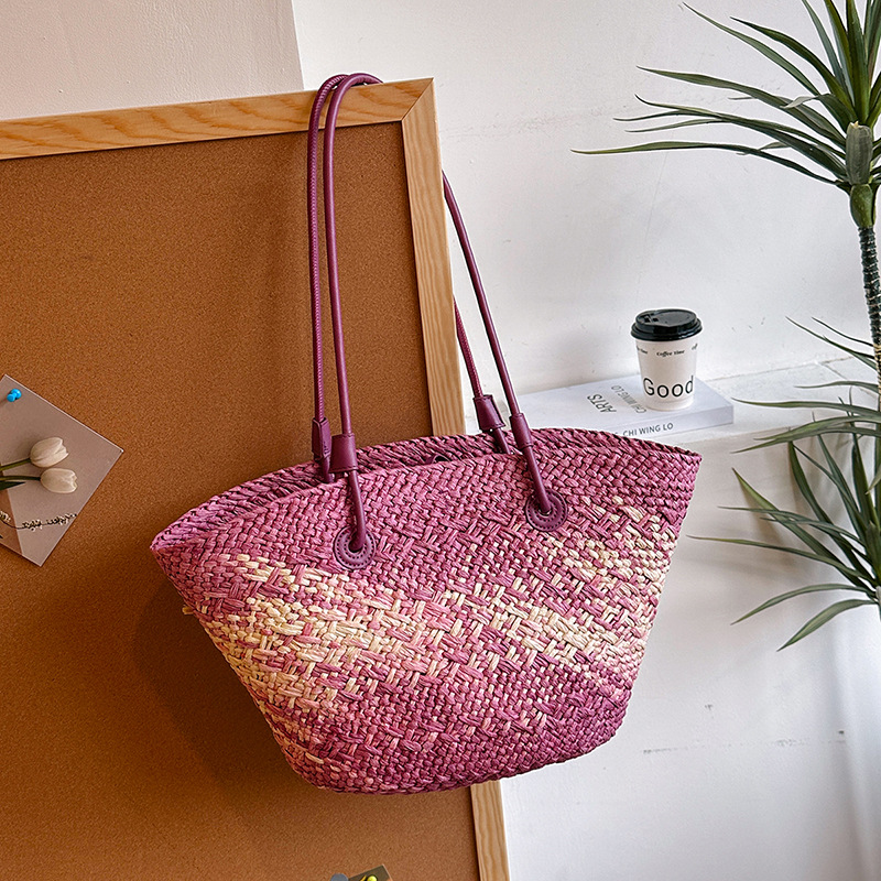 Basket Bag Wicker - Casual Rattan Große Kapazität Tote Designer