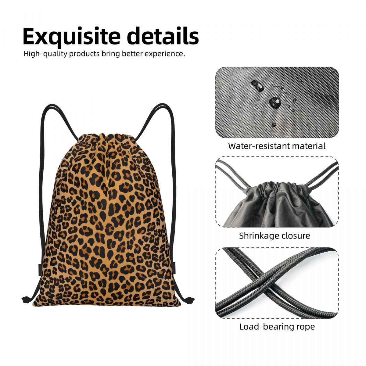 Benutzerdefinierte Leopardenmu – Women'S Yoga Bags Bewertung und Preis