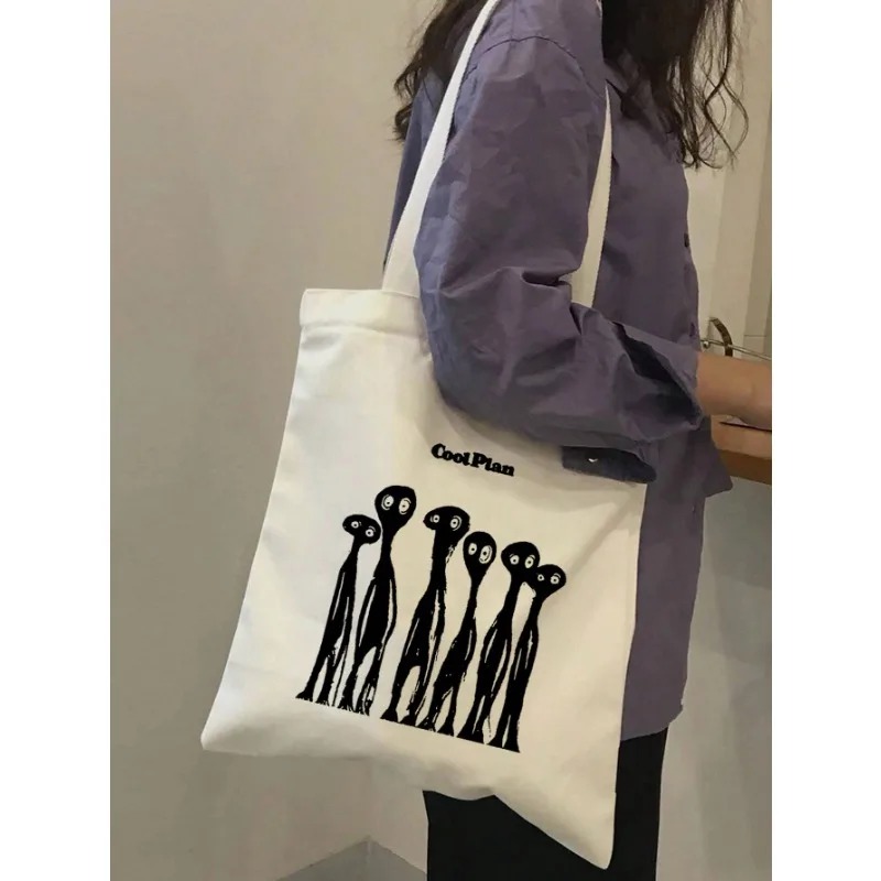 ROMWE Kawaii Canvas-Umhängetas – Women'S Tote Bags For Work Bewertung und Preis