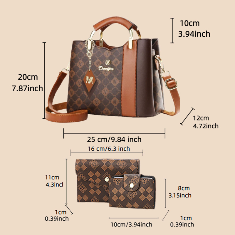 3-teiliges Damen-Handtaschen-S – Women'S Bags Handbags Bewertung und Preis