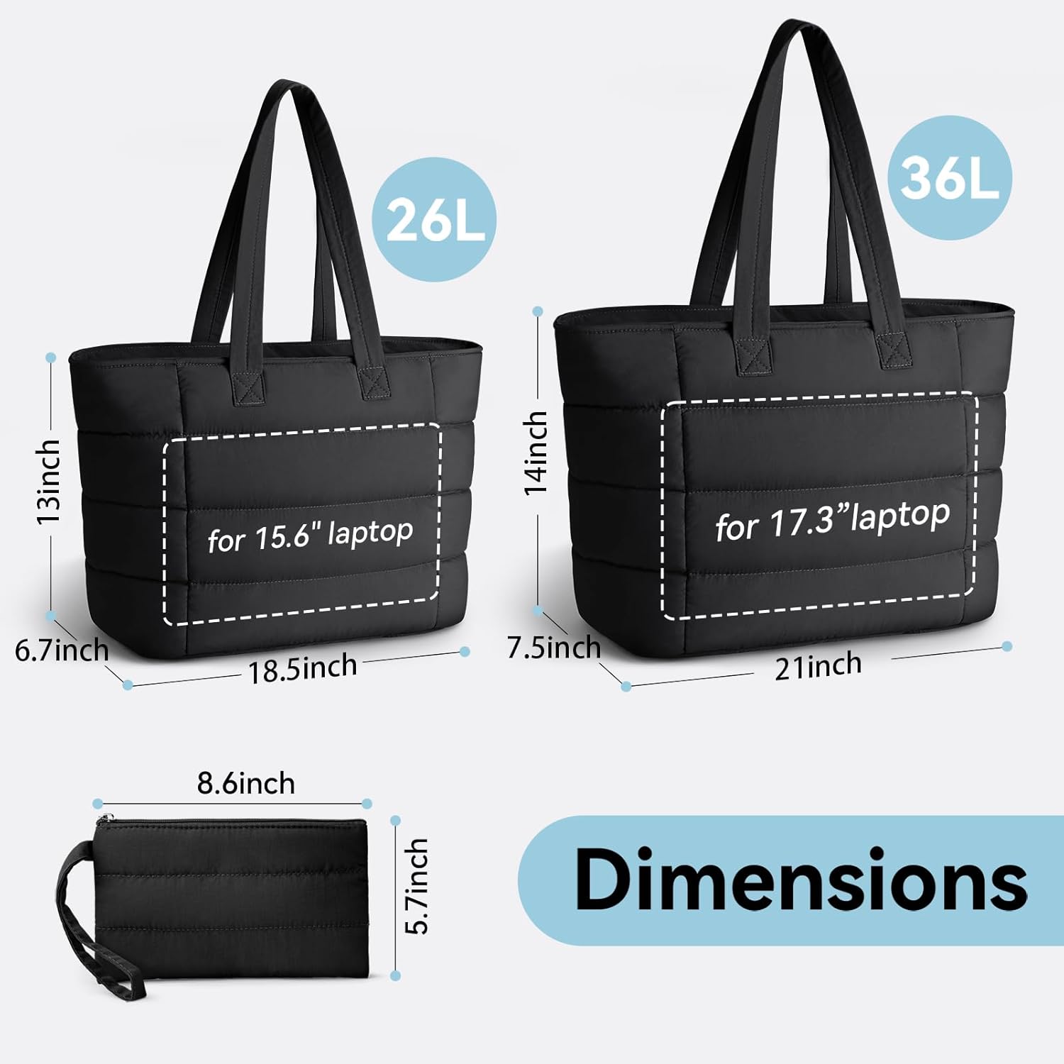 Puffer-Tragetasche für Damen,  – Women'S Tote Bags For Work Bewertung und Preis