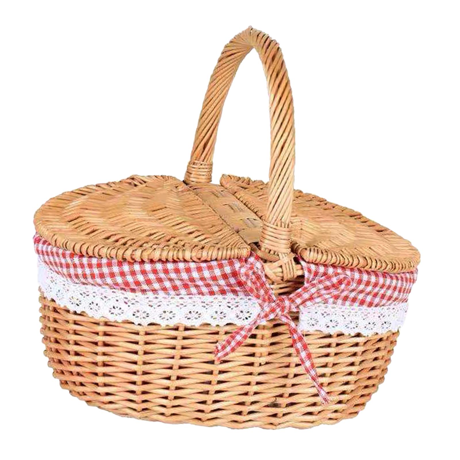 Handgewebter Picknickkorb aus  – Basket Bag Wicker Bewertung und Preis
