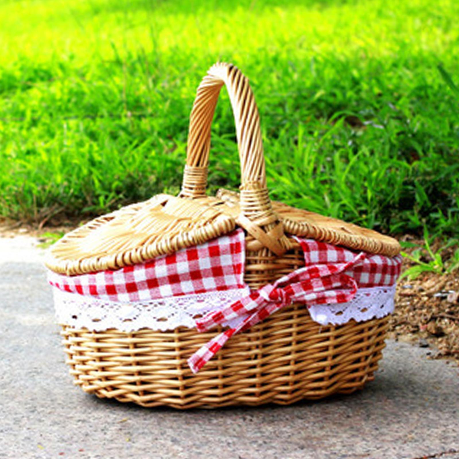Handgewebter Picknickkorb aus  – Basket Bag Wicker Bewertung und Preis