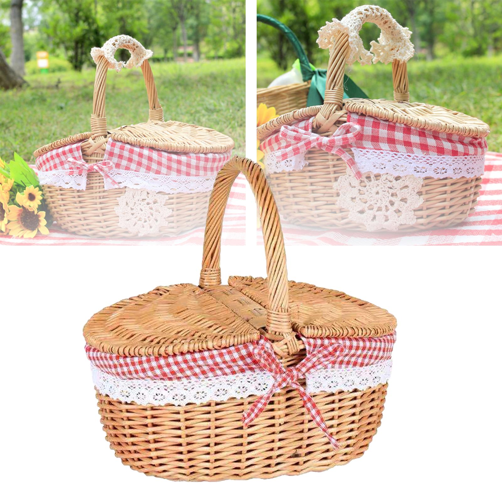 Handgewebter Picknickkorb aus  – Basket Bag Wicker Bewertung und Preis