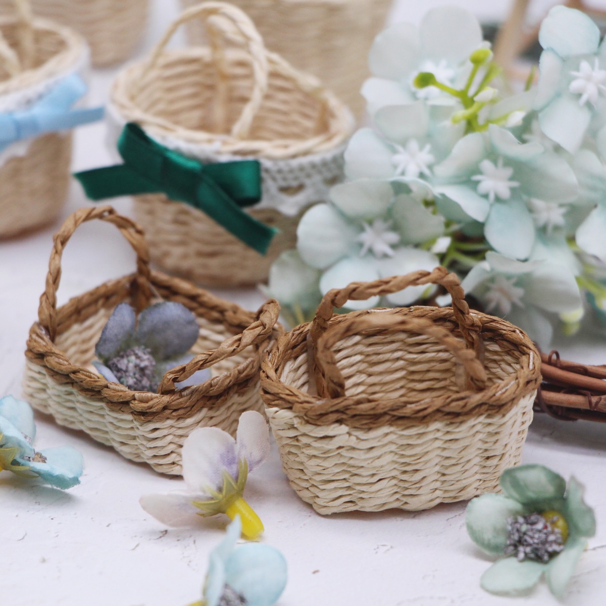 1Pc Puppenhaus Handgewebte Laf – Basket Bag Wicker Bewertung und Preis