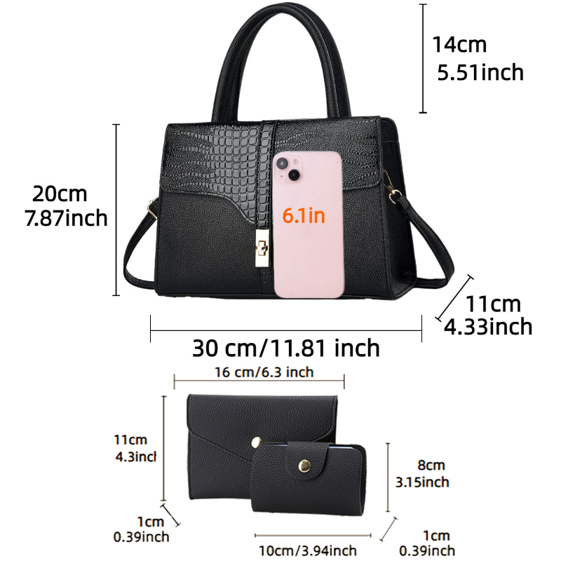 3-teiliges Damen-Taschenset, e – Women'S Bags Handbags Bewertung und Preis