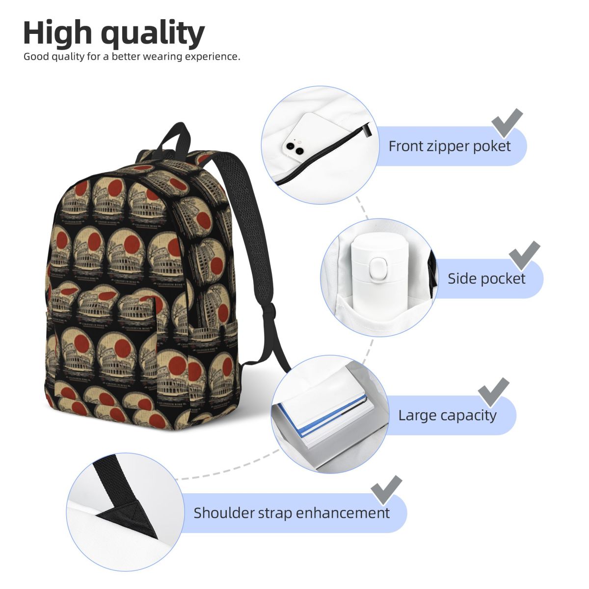 Colosseum Rome Rucksack, heiße – Women Bags Rome Bewertung und Preis