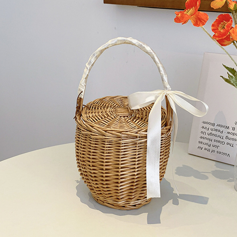 Französischer Stil Gewebter Ha – Basket Bag Wicker Bewertung und Preis