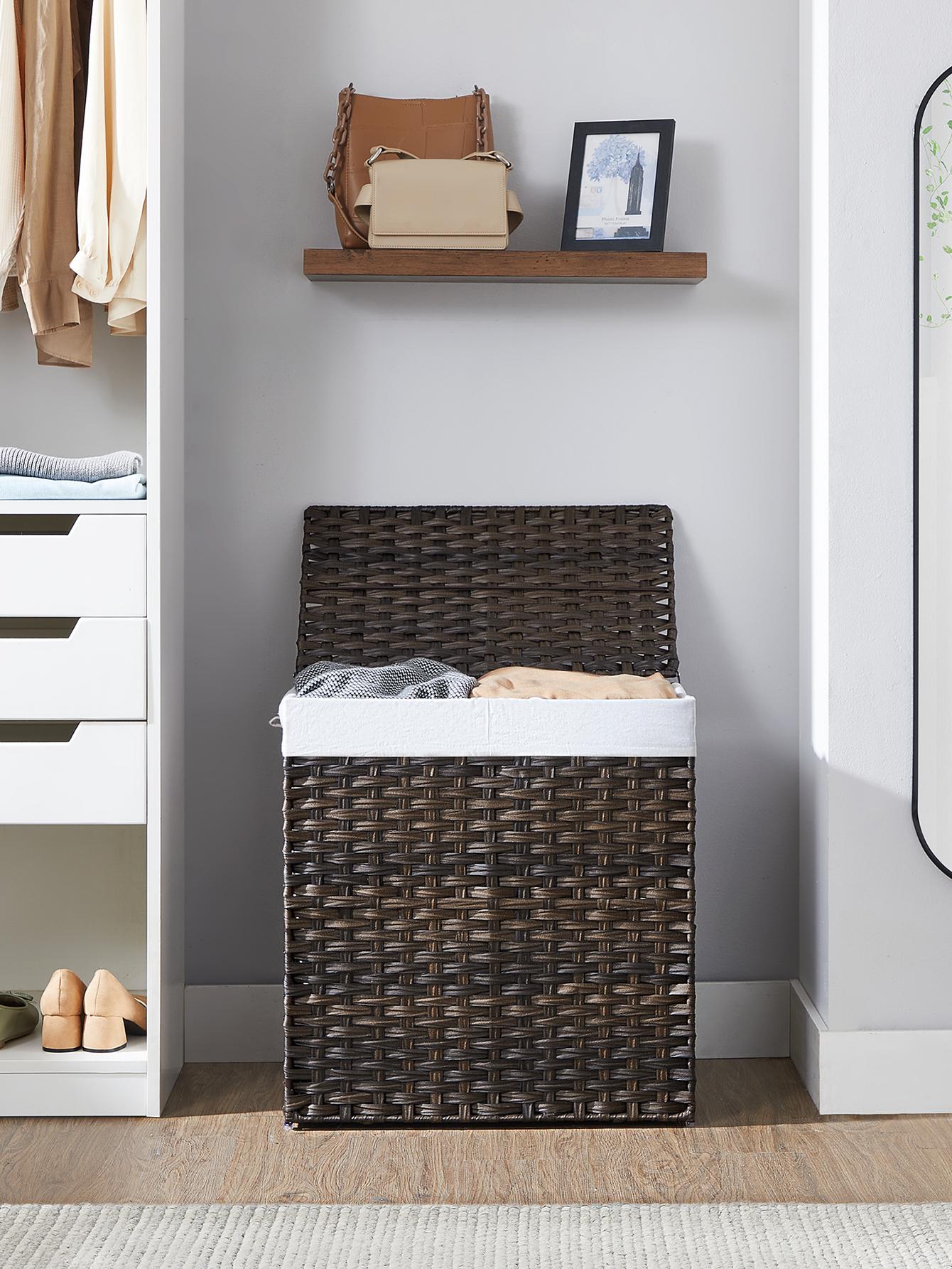 110L Doppel-Wäschekorb mit Dec – Basket Bag Wicker Bewertung und Preis