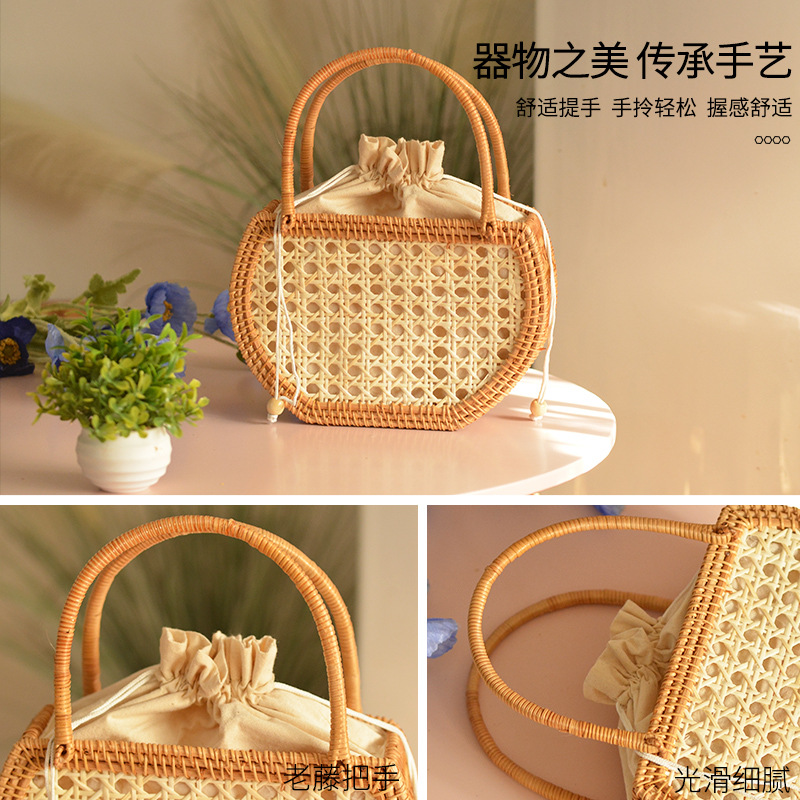 Lässige hohle Rattan Korb tasc – Basket Bag Wicker Bewertung und Preis