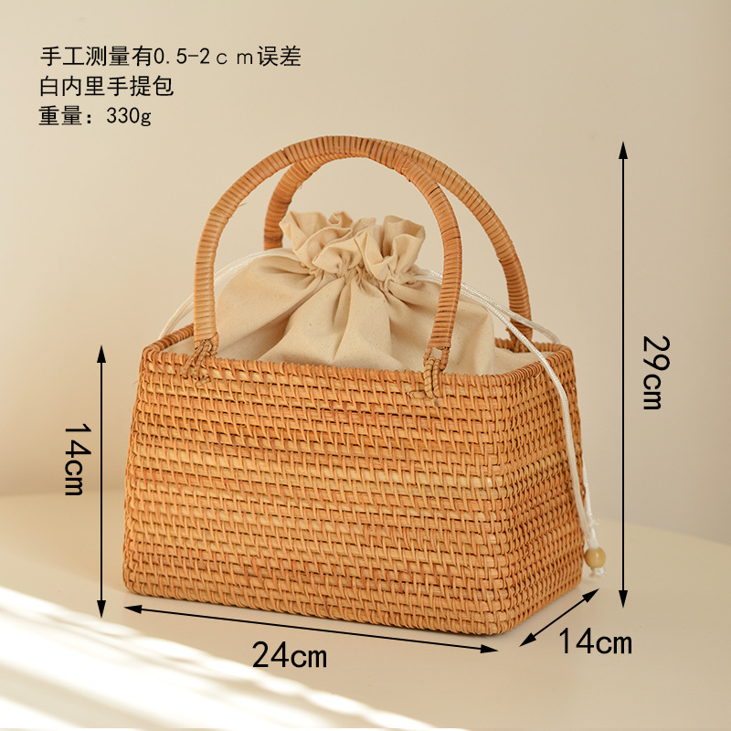 Lässige hohle Rattan Korb tasc – Basket Bag Wicker Bewertung und Preis