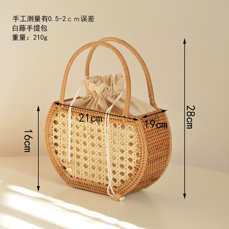 Lässige hohle Rattan Korb tasc – Basket Bag Wicker Bewertung und Preis