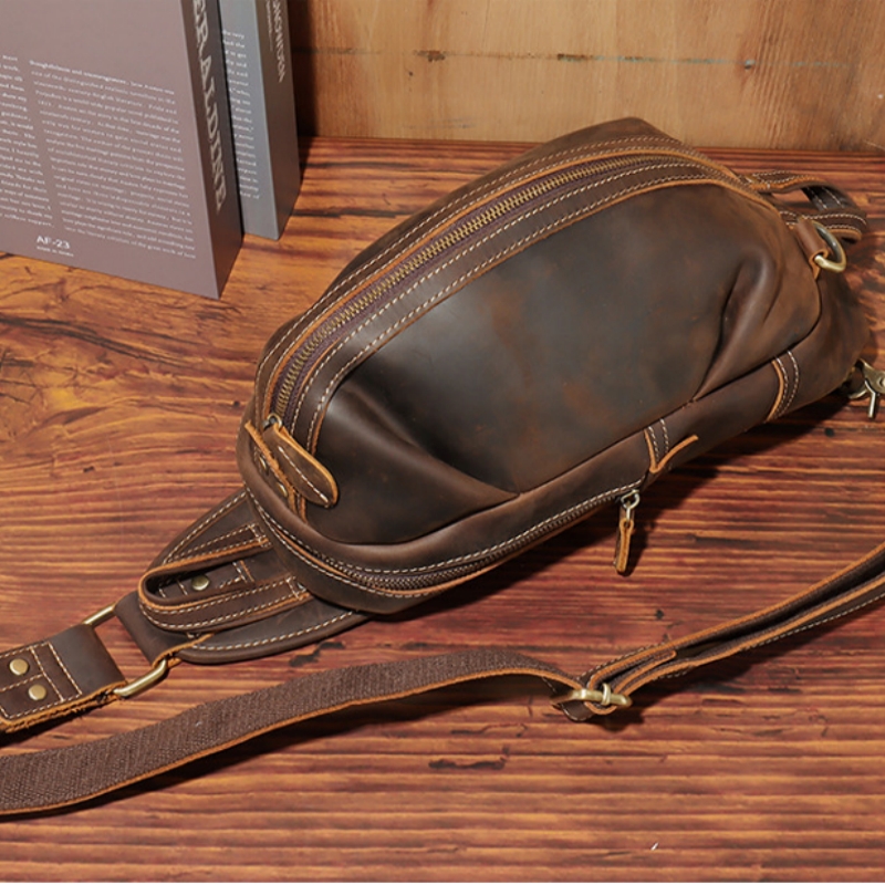Mode-Design Luxus männer Sling – Saddle Bag Leather Bewertung und Preis