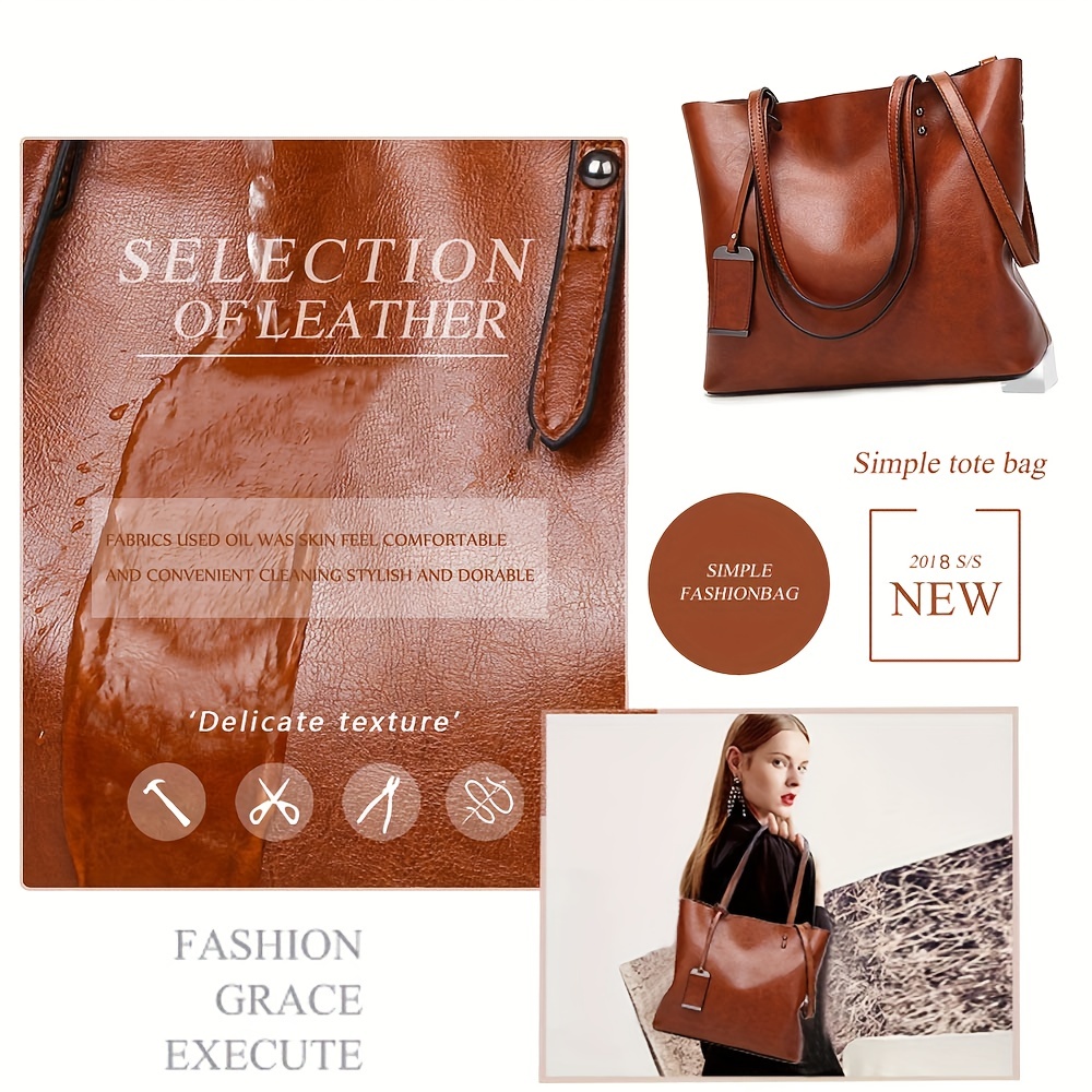 Modische klassische Retro Lede – Women'S Tote Bags For Work Bewertung und Preis
