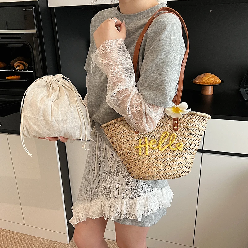 Casual Wicker Woven Korb Tasch – Basket Bag Wicker Bewertung und Preis